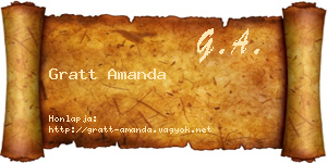 Gratt Amanda névjegykártya